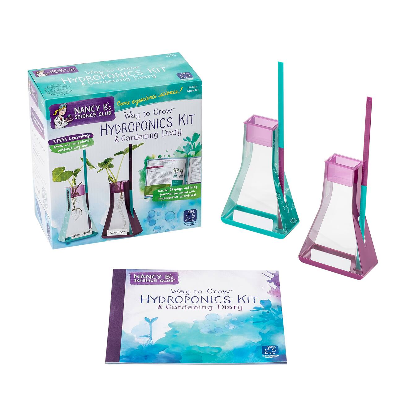 Educational Insights Nancy B's Science Club Way to Grow Hydroponics Kit & Gardening Diary